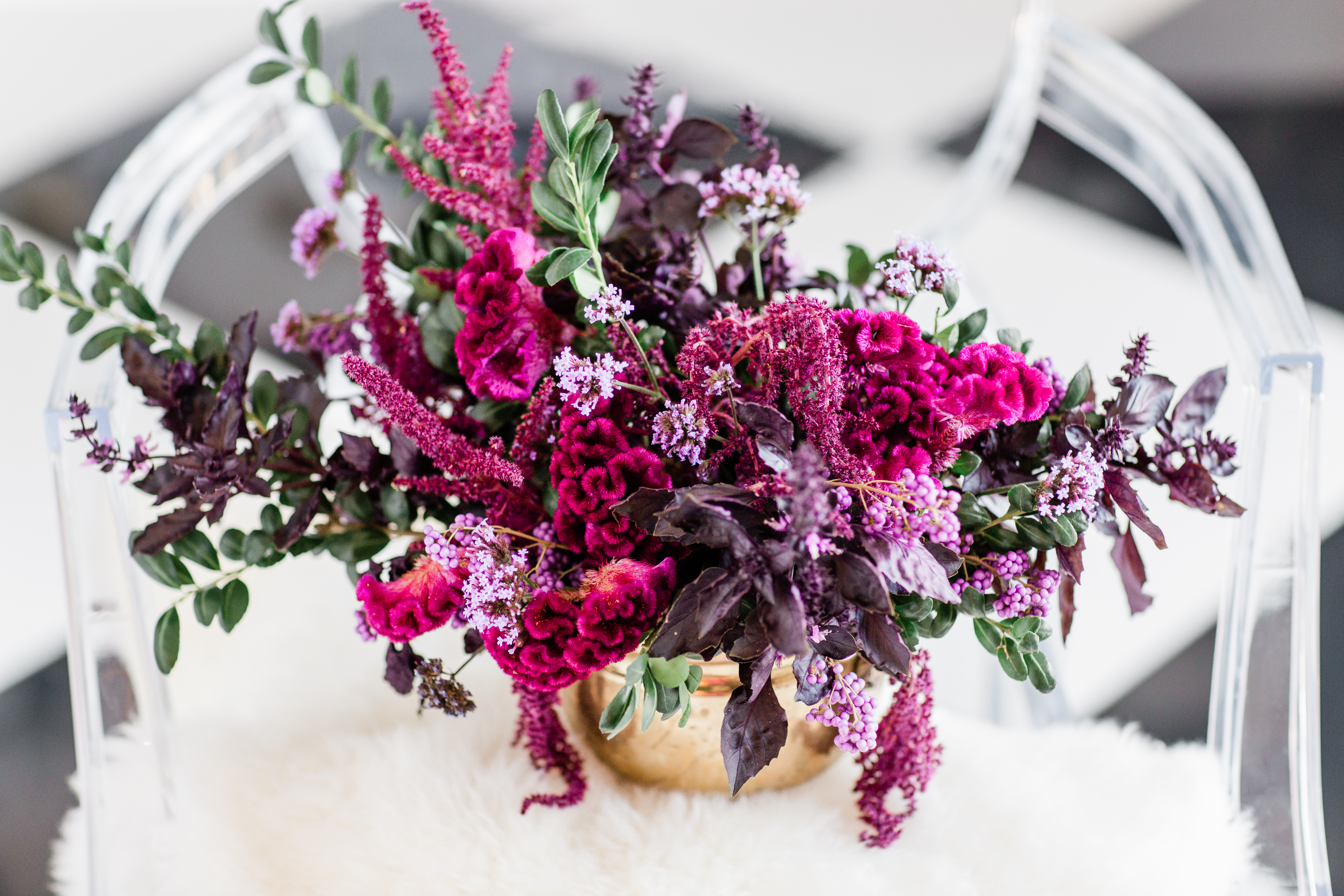 purple flowers, fall flowers, jewel tone flowers, centerpiece, wedding flowers, evansville florist, evansville indiana, local flowers